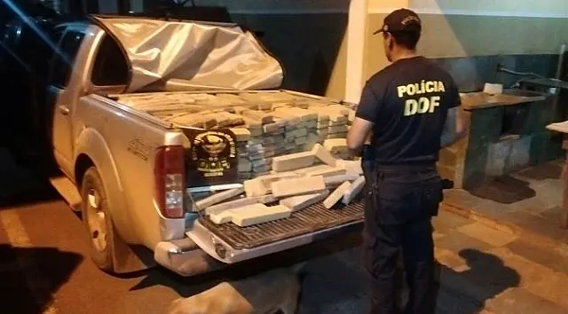 DOF apreende uma tonelada de droga em Nioaque
