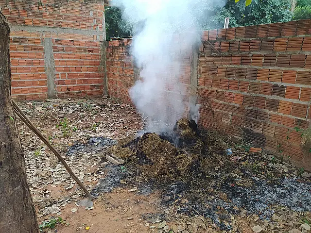 Mais uma pessoa é multada por atear fogo em lixo na área urbana de Aquidauana