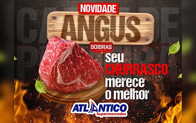 Atlântico Supermercados tem carne Angus certificada e novidades em cortes nobres