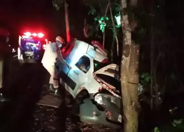 Motorista de ambulância de Miranda que seguia para Aquidauana sofre acidente na BR-262