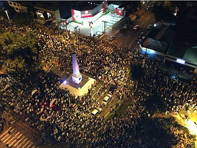 Em Campo Grande, manifestação contra a corrupção leva cerca de 60 mil às ruas
