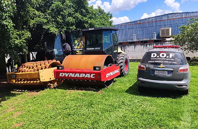 DOF recupera em MS máquinas compactadoras furtadas em São Paulo