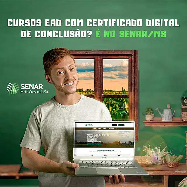 Plataforma EaD do Senar/MS oferece 17 cursos gratuitos do agro