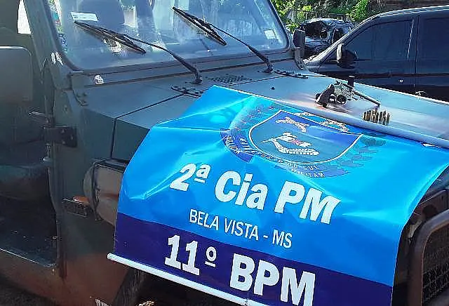 Em Bela Vista, polícia efetua prisão de indivíduo por porte ilegal de arma de fogo