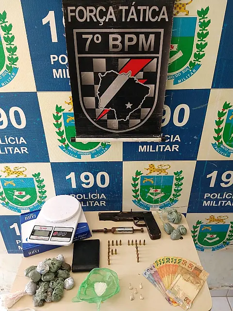 Casa alugada que funcionava como ponto de venda de drogas em Aquidauana é fechada pela PM