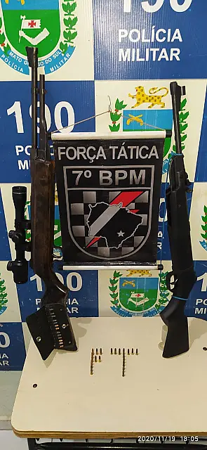Homem armado com rifles mantinha esposa em cárcere em Anastácio