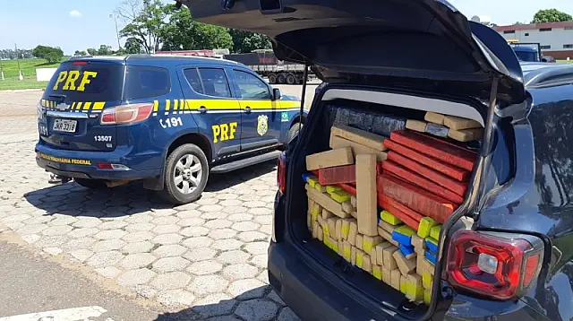 PRF apreende 1,9 tonelada de maconha em dois flagrantes no MS