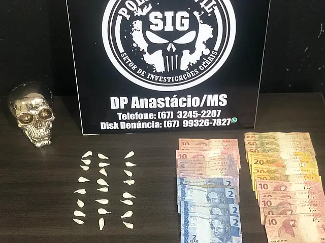Ponto de venda de drogas é fechado pela Polícia Civil em Anastácio
