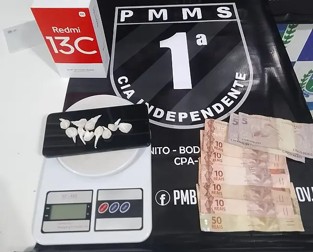 Polícia Militar prende indivíduo por tráfico de drogas em Bonito