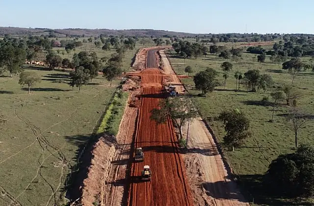 Asfalto da MS-442 em Taunay será concluído em dezembro
