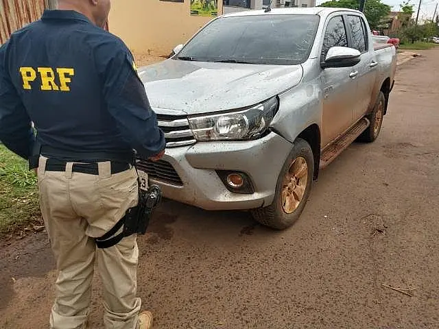 Após sair da cadeia, corumbaense é preso em Miranda com Hilux roubada