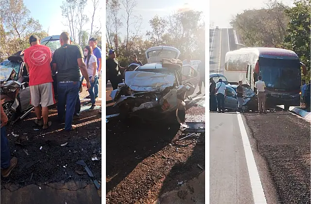 Motorista de carro que colidiu com ônibus na BR-262 morre em Campo Grande
