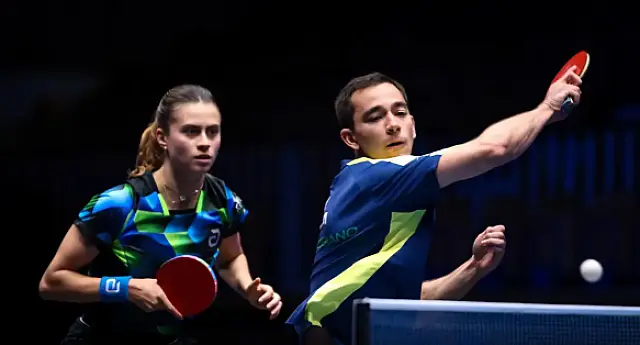 Hugo Calderano e Bruna Takahashi vão à final de torneio na Eslovênia