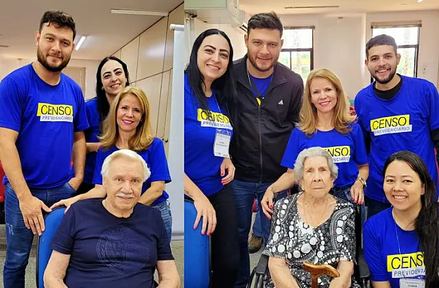 Aposentados de 100 e 91 anos realizam Censo Previdenciário e recordam trajetória como servidores