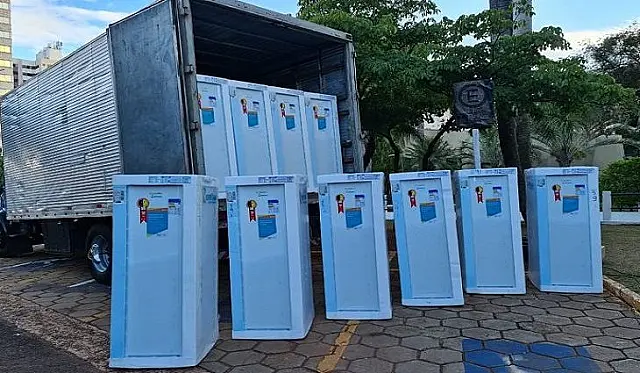 Secretaria Estadual de Saúde distribui para Aquidauana 23 geladeiras para armazenamento de vacinas
