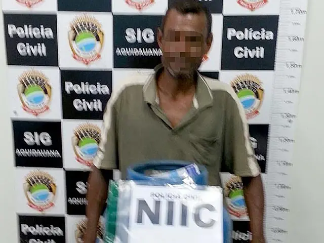 NIIC de Aquidauana prende homem em flagrante por furto