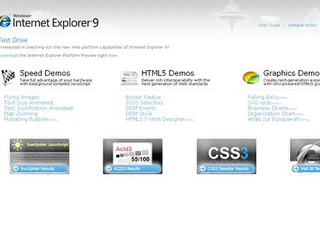 Microsoft libera prévia do Internet Explorer 9