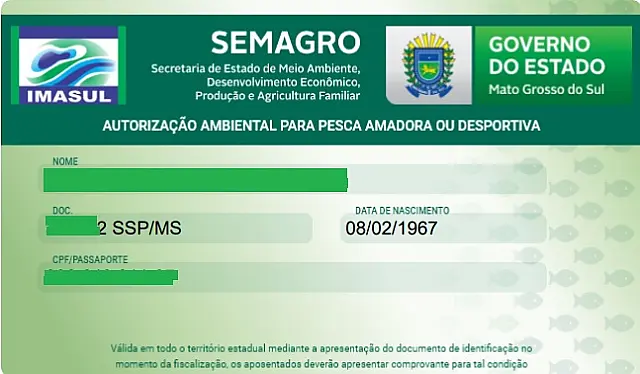 Temporada de pesca começa com Carteira Digital e cota de 1 exemplar de espécies nativas