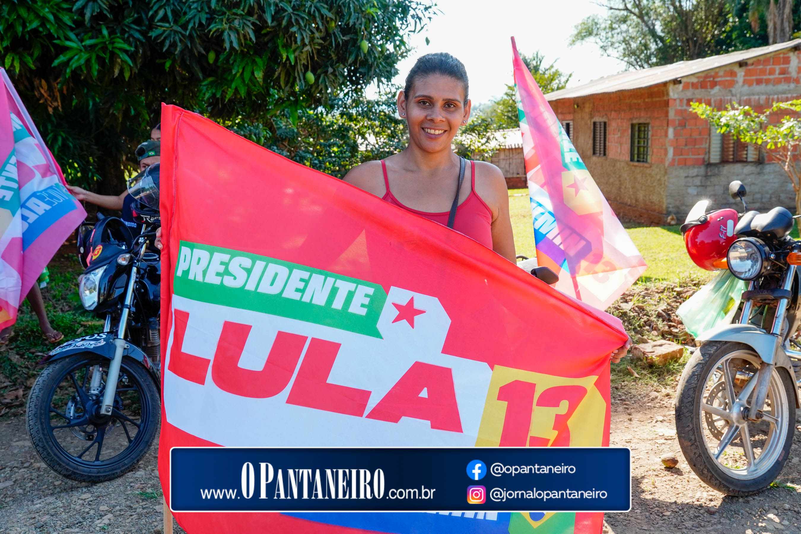 Carreata do Lula em Nioaque - Brejão e cidade O Pantaneiro