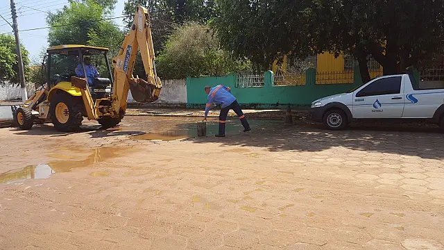 Cano se rompe e bairros de Aquidauana podem ficar sem água neste sábado