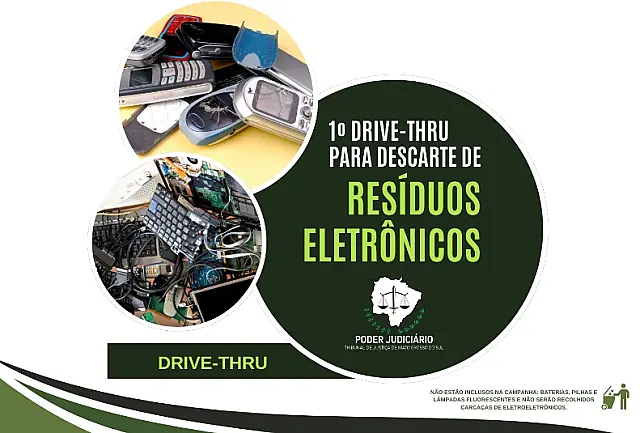 Drive-Thru para descarte de resíduos eletrônicos é ação inédita no TJMS
