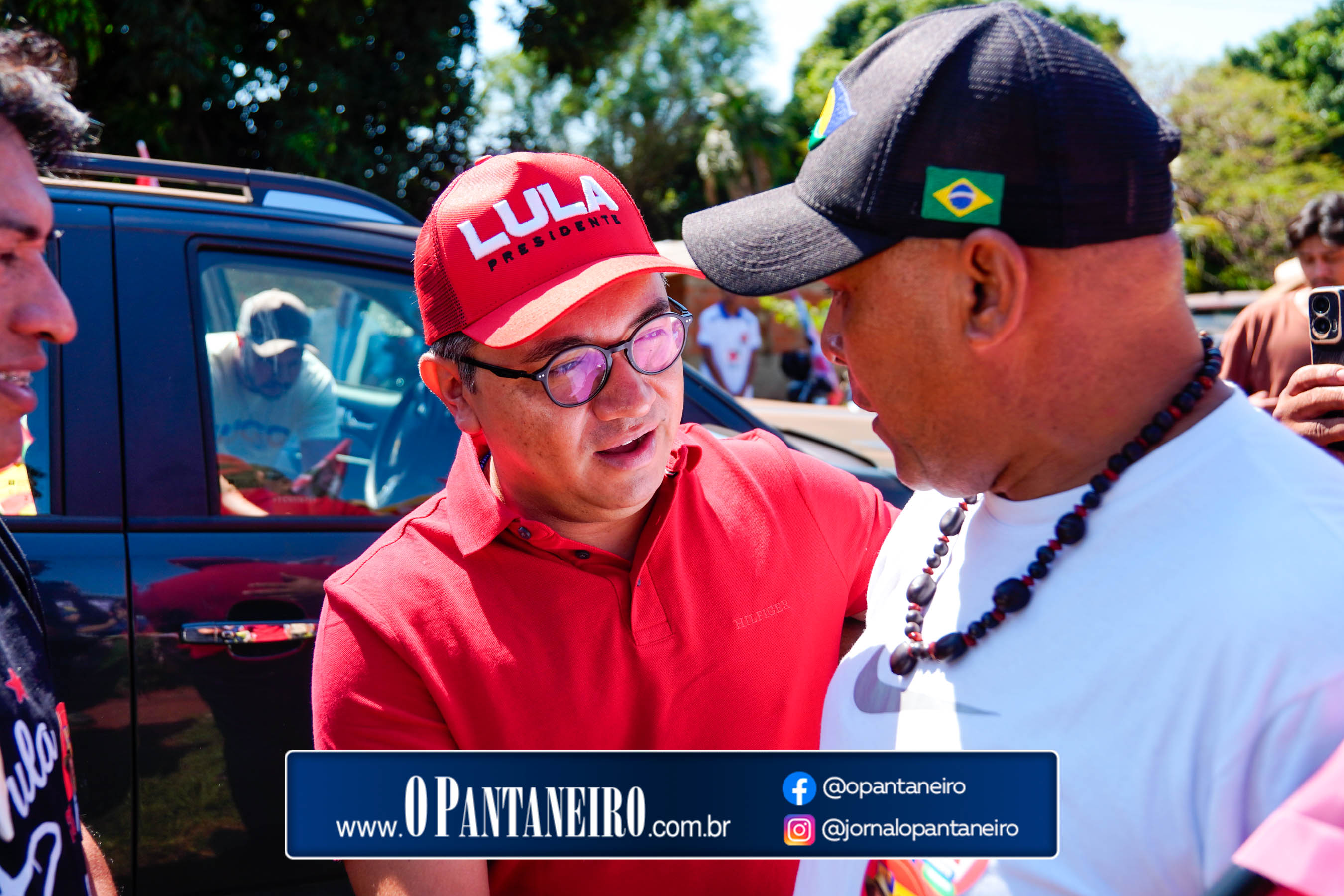 Carreata do Lula em Nioaque - Brejão e cidade O Pantaneiro