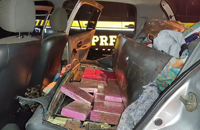 Casal é preso com 14 quilos de cloridrato de cocaína; ilícito foi avaliado em mais de R$ 1,7 milhão