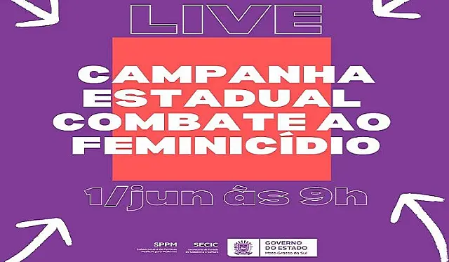 Governo lança campanha estadual de combate ao feminicídio nesta terça-feira