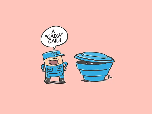 A "caixa" caiu