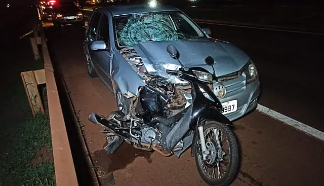 Motociclista morre após ser atingida por carro perto de pesqueiro na BR-163