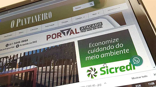O Pantaneiro disponibiliza ícone do WhatsApp para acesso direto à redação
