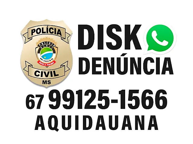 Delegacias de Aquidauana e de Anastácio disponibilizam dois telefones para disque-denúncia