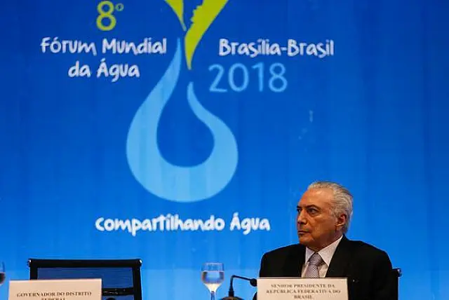 Crescimento sustentável depende do acesso à água, diz presidente Temer