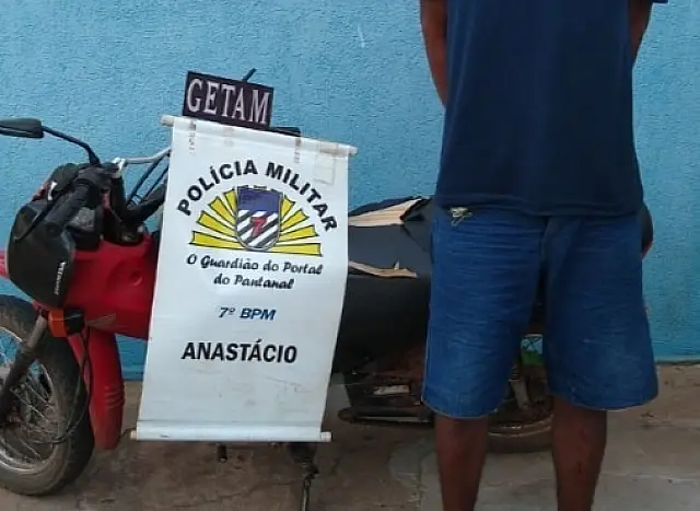 Em ação conjunta, PM prende foragido da justiça em Anastácio