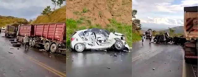 Motorista anastaciano é uma das vítimas de grave colisão em MG