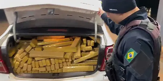 PRF apreende mais de uma tonelada de maconha após perseguição em Sidrolândia