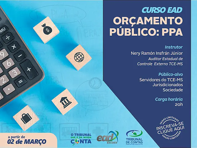 TCE-MS abre inscrições para curso sobre Plano Plurianual