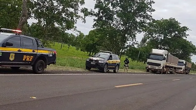PRF apreende em Anastácio um milhão de maços de cigarro contrabandeados