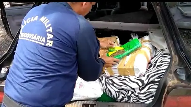 Polícia Militar Rodoviária apreende maconha, skank e munições em ação na região de Bonito