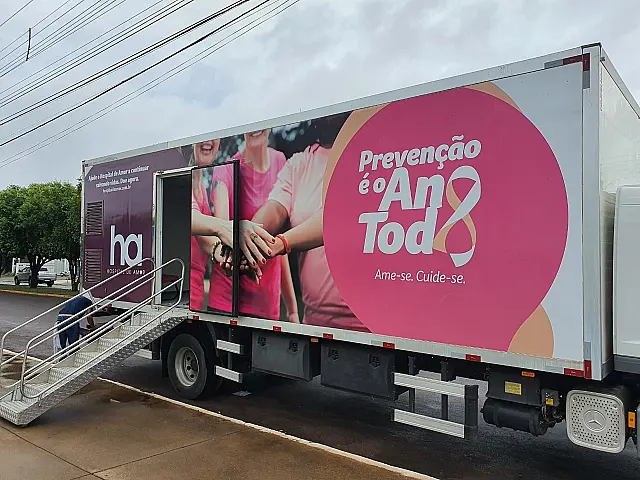 Carreata com exames de mamografia e preventivo atende na próxima semana