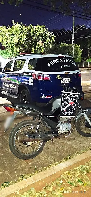 PM de Aquidauana recupera motocicleta furtada em Dois Irmãos do Buriti