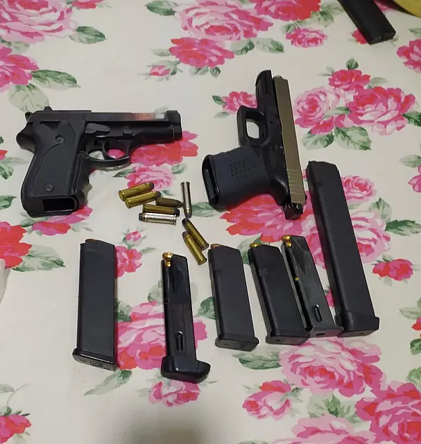 Polícia Civil encontra pistolas na casa de suspeito de violência doméstica em MS