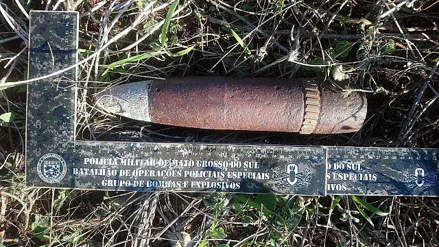 Morador encontra explosivo em terreno e BOPE é acionado em Sidrolândia