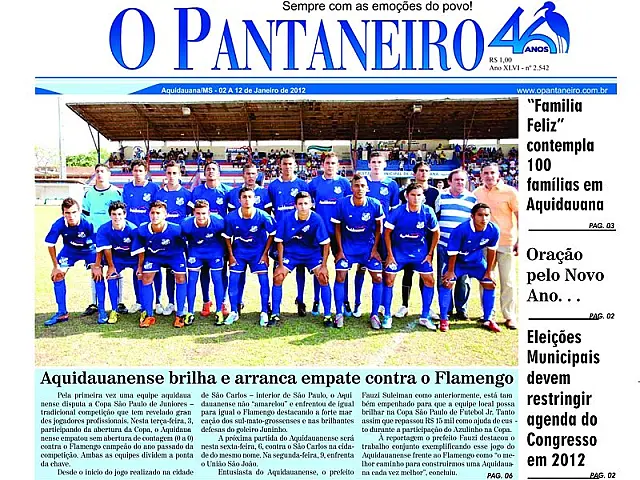 Jornal O Pantaneiro completa 47 anos neste sábado