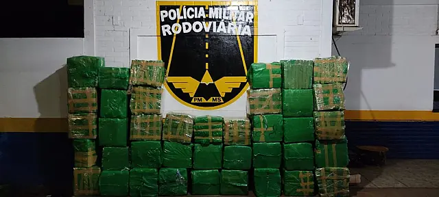 PMR apreende 1,2 tonelada de droga em van paraguaia na MS-164