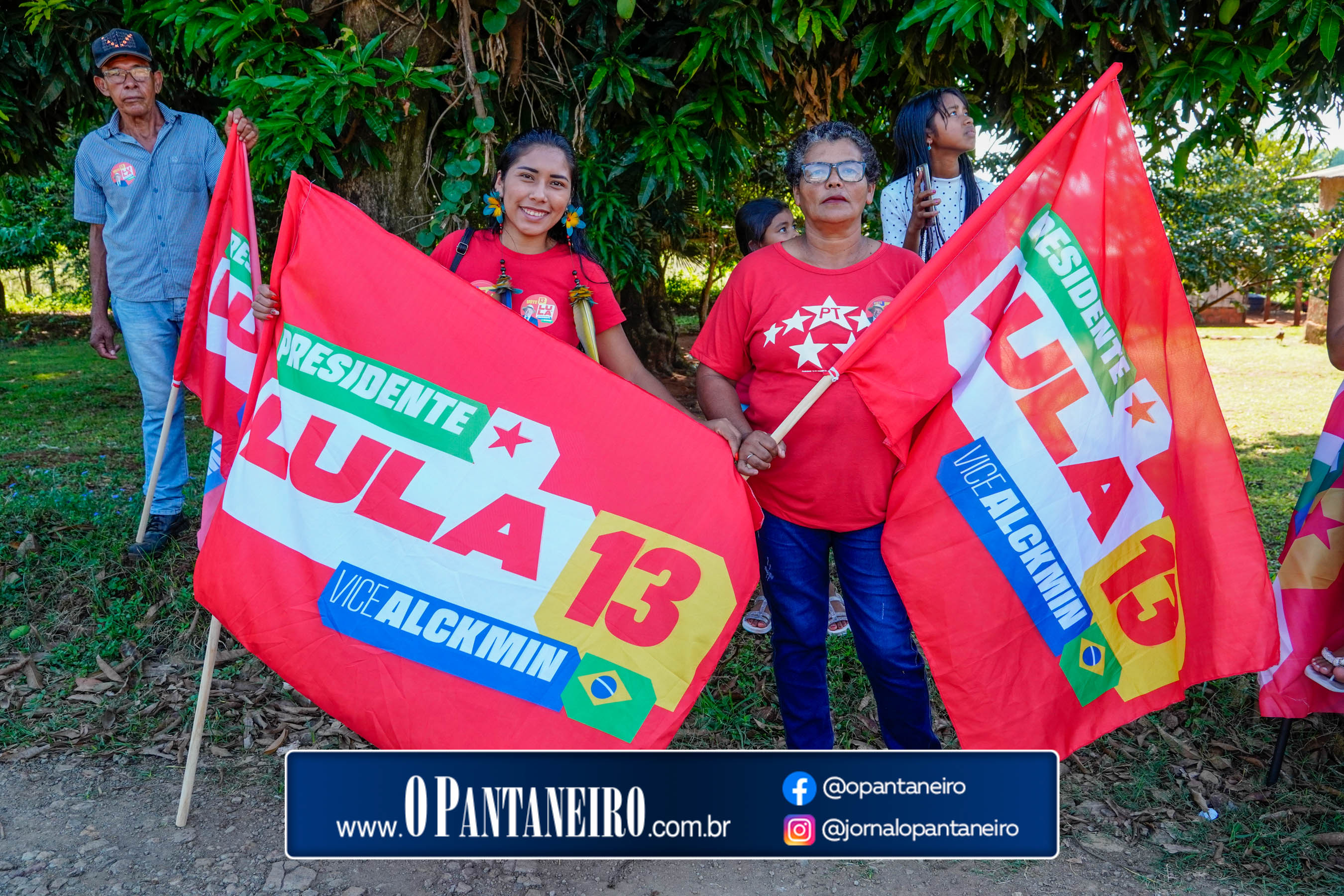 Carreata do Lula em Nioaque - Brejão e cidade O Pantaneiro