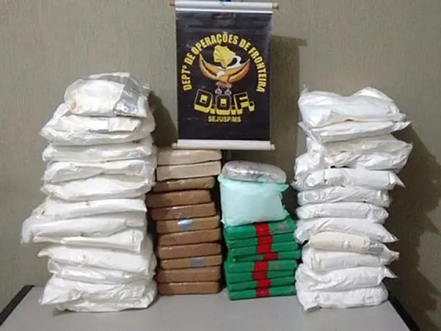 Quadrilha foi presa com 72 kg de cocaína na BR 262