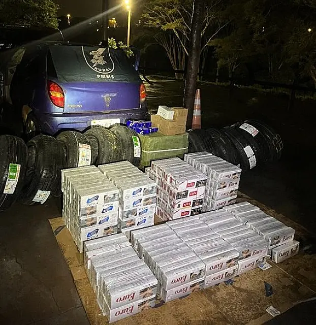 PM apreende R$ 47,7 mil em mercadorias ilegais em Sidrolândia