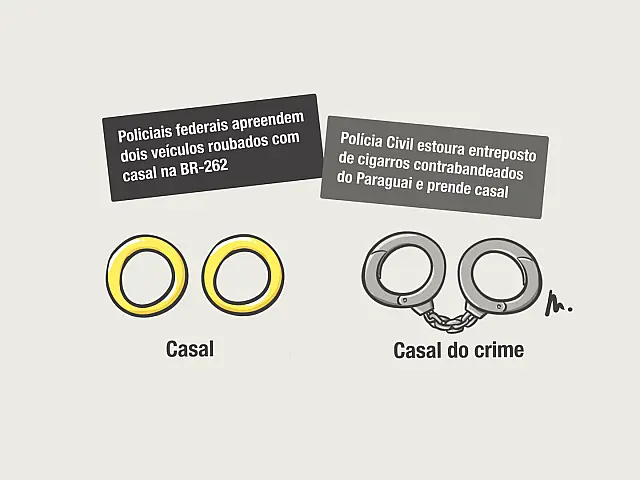 Casais do crime são capturados em ações da Polícia Rodoviária Federal e Polícia Civil