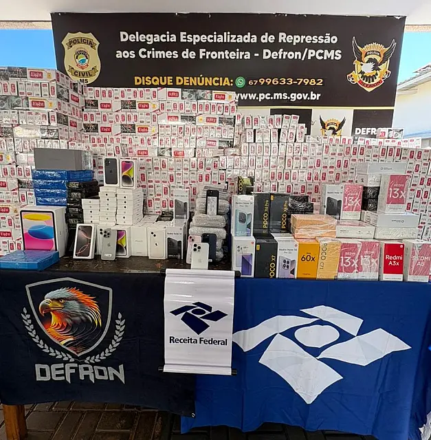 Polícia apreende R$ 1,4 milhão em produtos ilegais em Dourados